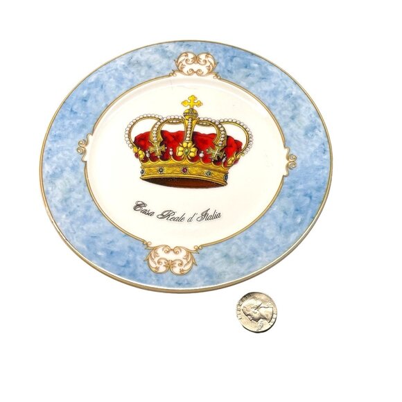Email de Limoges St. Martin Casa Reale DItalia Plate With Royal Crown Design - Picture 1 of 6